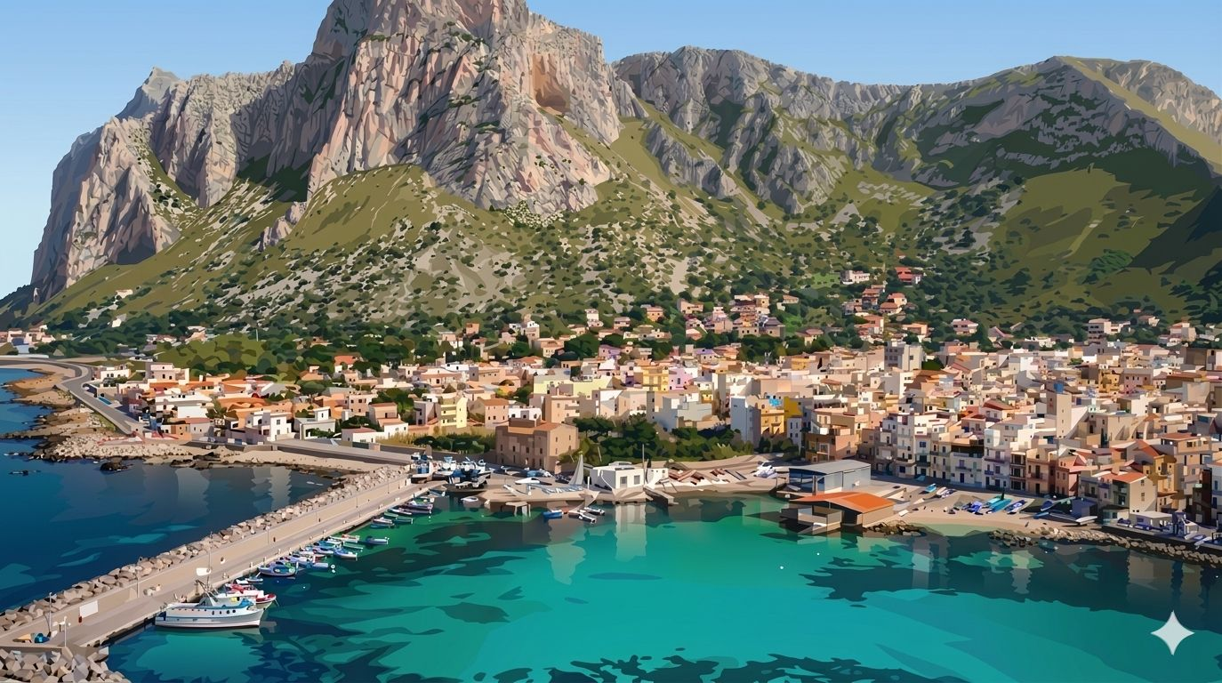 Vista aerea di Sferracavallo